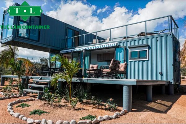 Mẫu nhà container 2 tầng đẹp, hiện đại