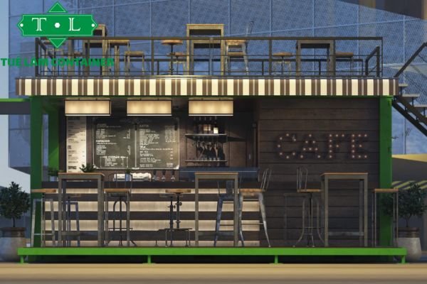 Mẫu nhà container cafe mới nhất 2024