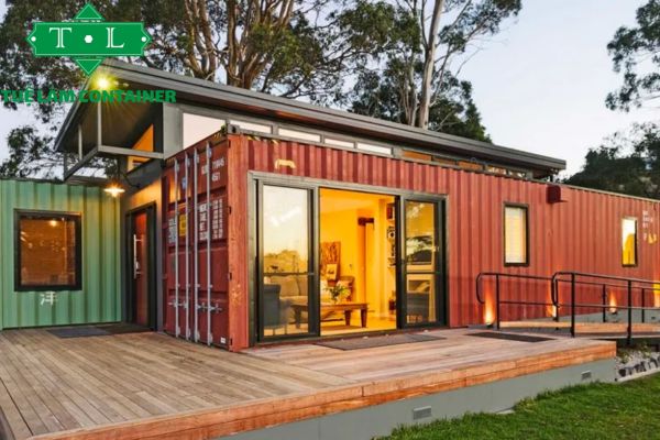 Mẫu nhà container đẹp 1 tầng hiện đại đầy đủ tiện nghi