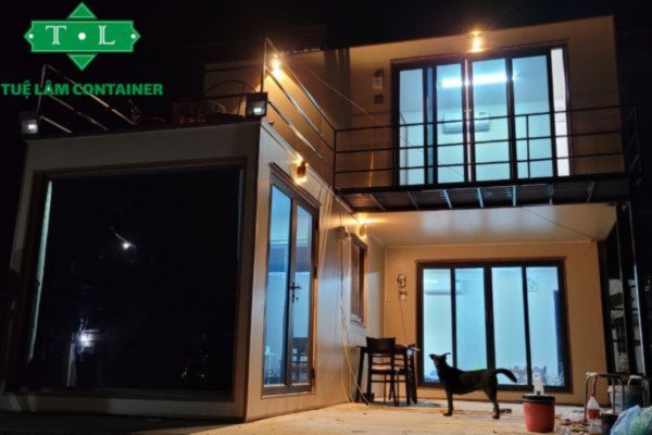 Mẫu nhà container đẹp, thiết kế phong cách biệt thự hiện đại