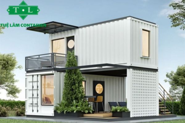 Mẫu nhà container đẹp, thiết kế phong cách biệt thự hiện đại