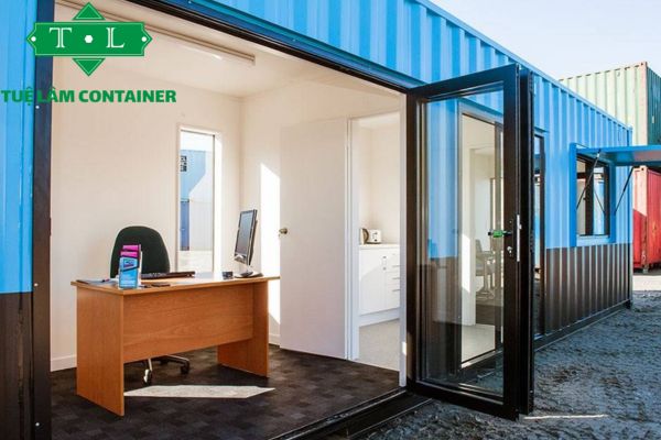 Mẫu văn phòng bằng container tinh tế và tiết kiệm
