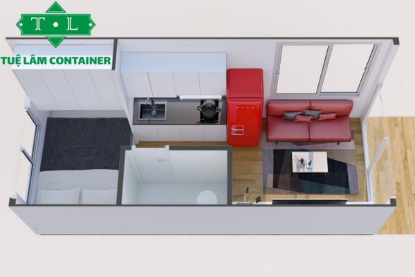 Một số mẫu nhà container 20 feet mang phong cách hiện đại