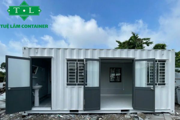 Mẫu container văn phòng 1 vệ sinh
